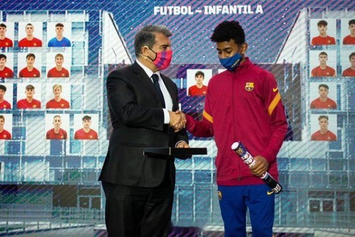 Laporta and Infantil A talent Lamine Yam