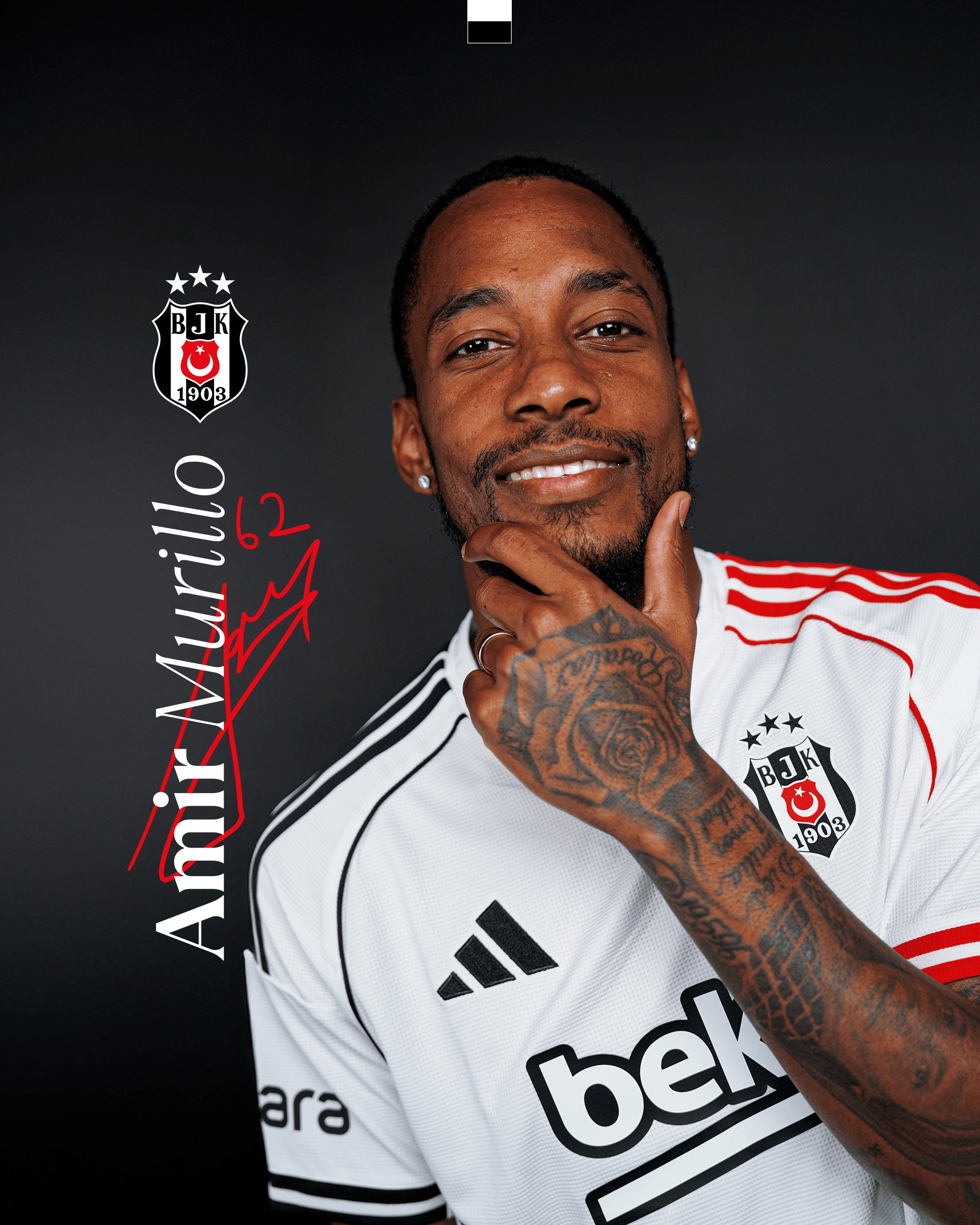 官方：贝西克塔斯签下马赛后卫穆里略，双方签约2.5+1年