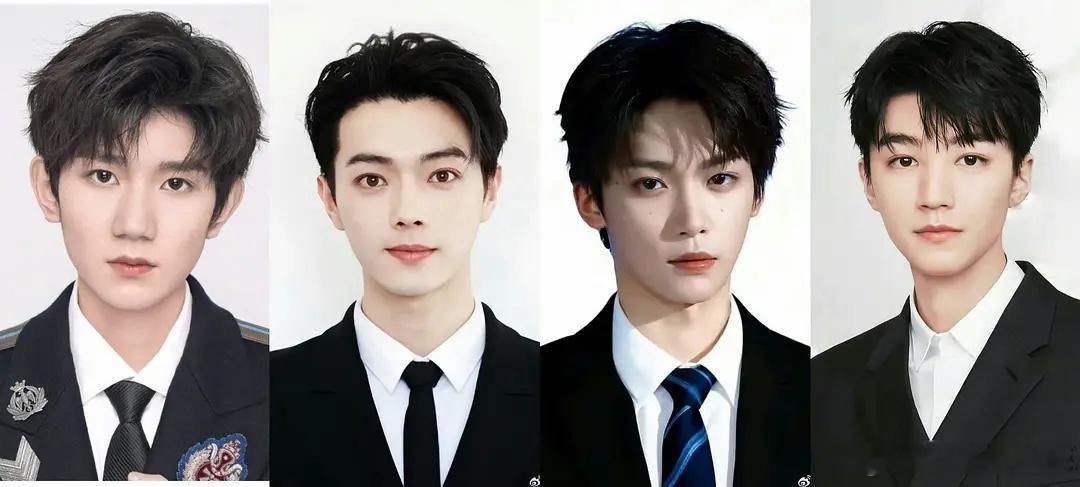 大家更get短脸还是长脸男明星？长脸代表 易烊千玺 张凌赫 胡一天 王一博短脸代