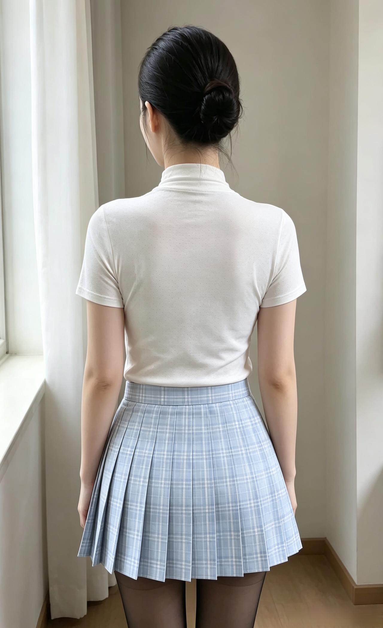 一束安静的月光
落在素净的衣裳
青丝绾起晚风
百褶裙摇曳着温柔
不必回头
风骨与