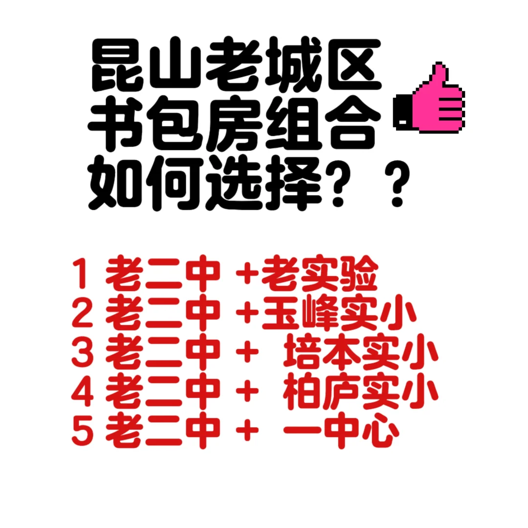 昆山老城区书包房组合如何选？