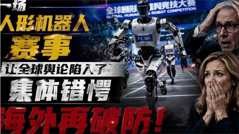 一场人形机器人赛事，让全球舆论陷入了集体错愕，海外再破防！#