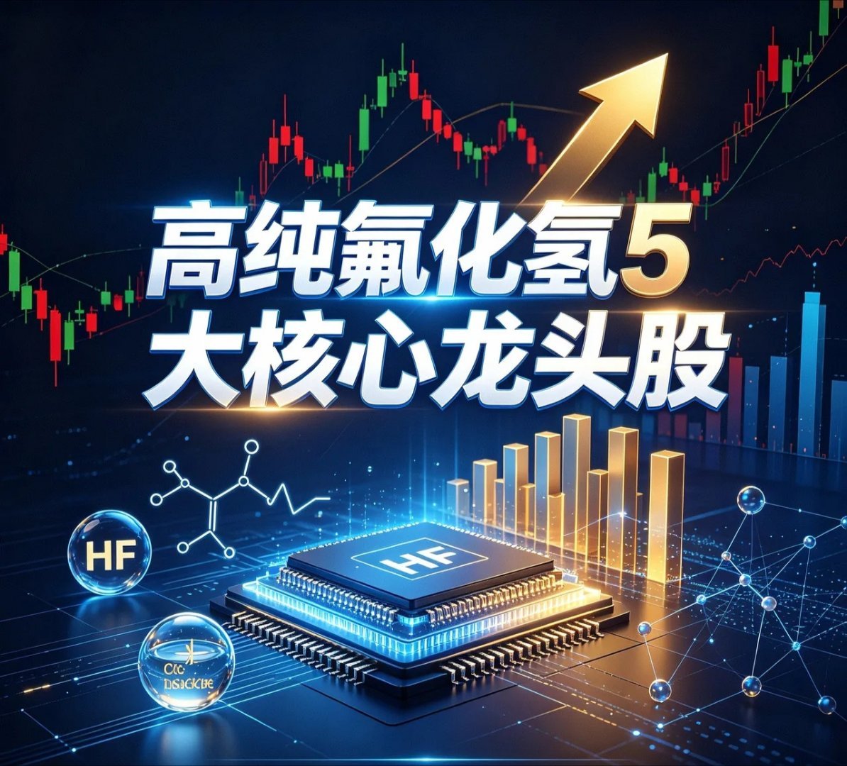 高纯氟化氢5大核心龙头股1. 多氟多（002407）收盘价：30.52元业务布局