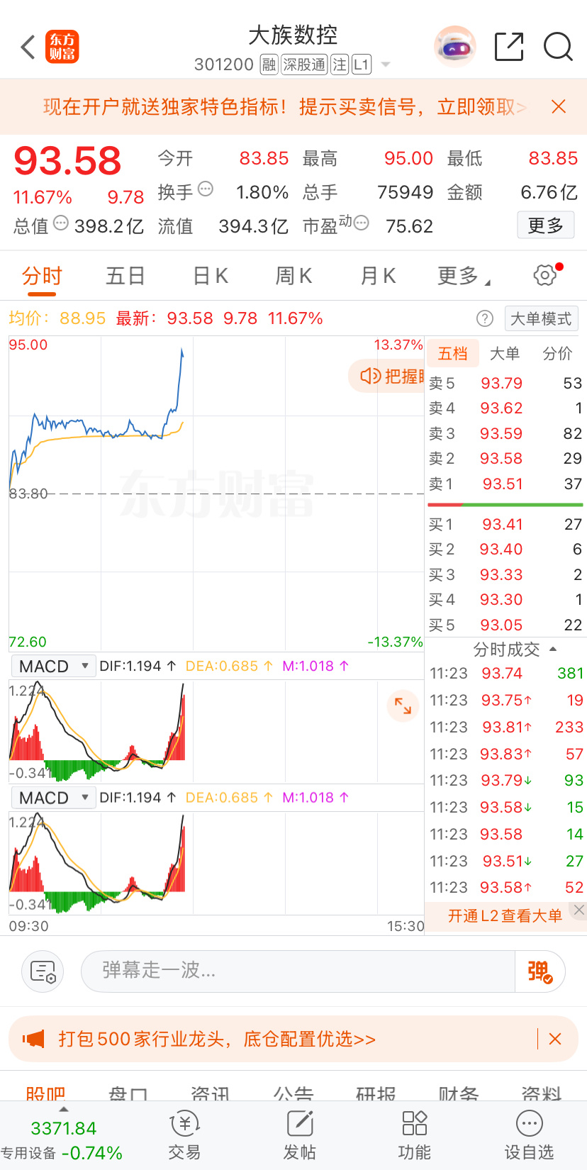 拿了这么久今天终于迎来了大涨📈股票财经[超话] ​​​