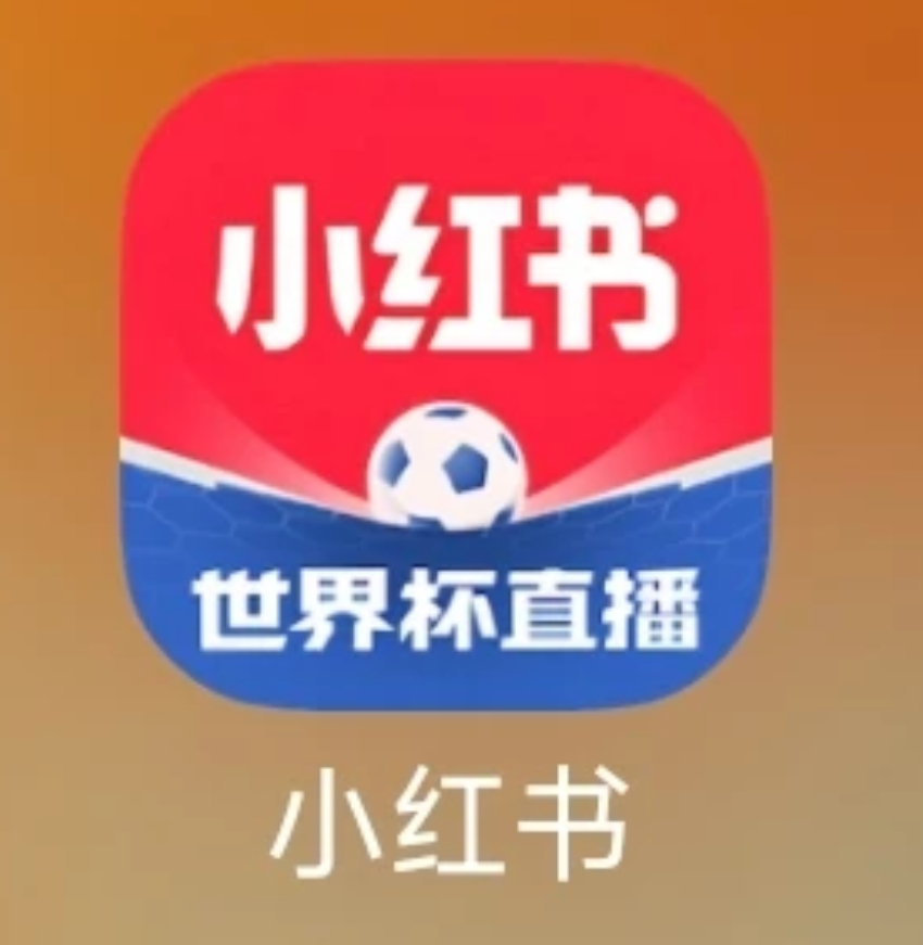 小红书为了迎接世界杯换了图标总觉得有点违和.....