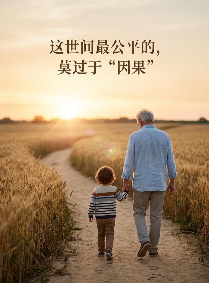 这世间最公平的，莫过于“因果”
　
以前总觉得，老实人吃亏，善良的人没好报。直到