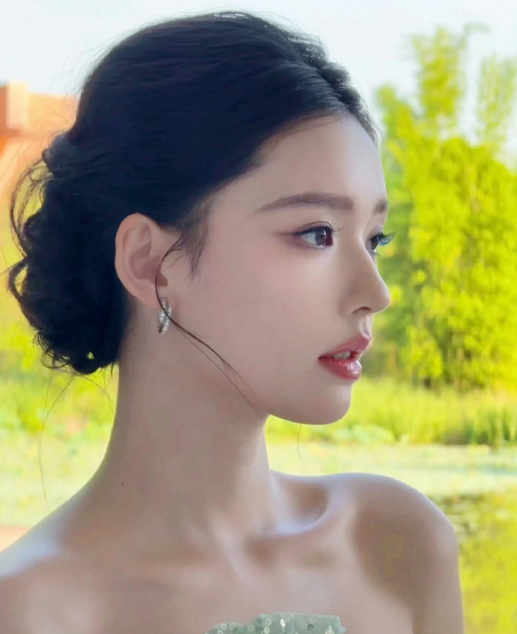 美女明星侧颜，你get谁❓赵丽颖 ｜ 迪丽热巴｜ 鞠婧祎林  允   ｜  张 