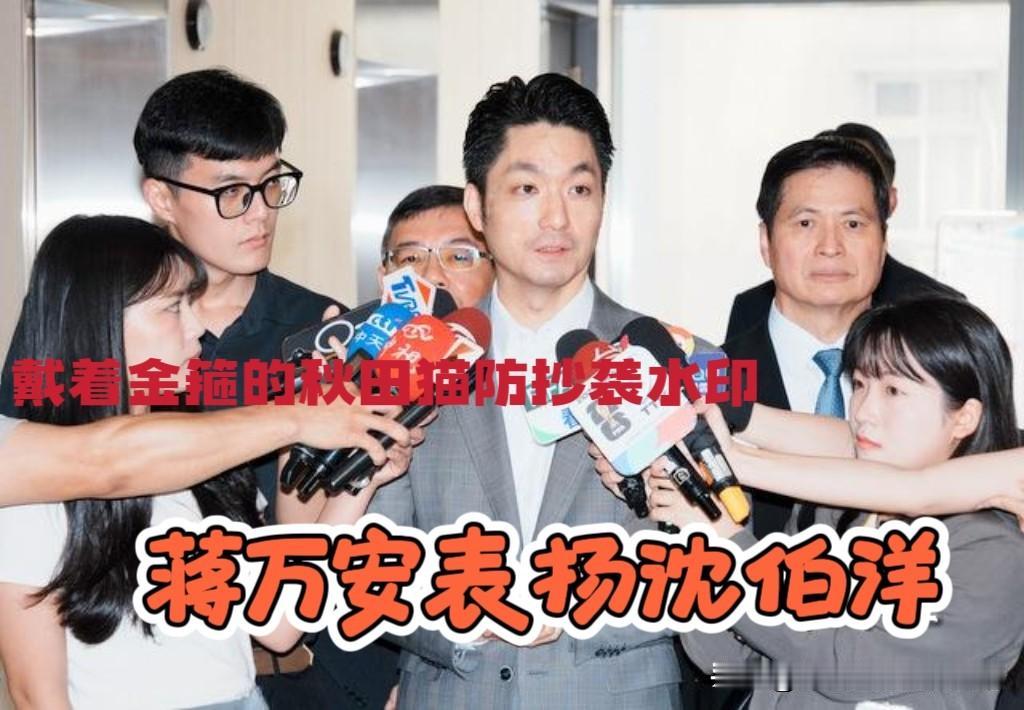 沈伯洋受到蒋万安表扬！
蒋市长回应淹水补助提高标准：沈伯洋帮忙争取，是好事～
