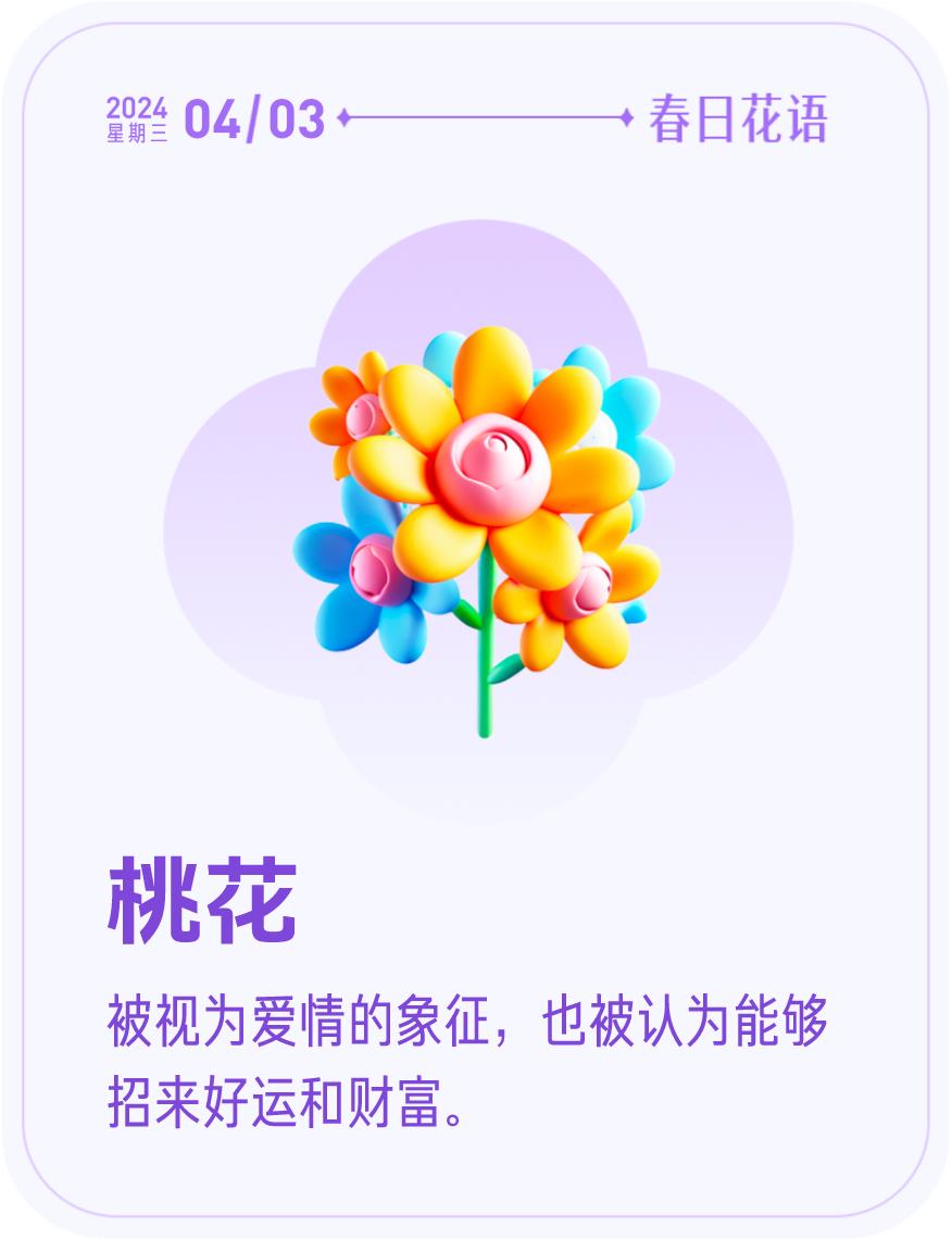 #春日花语#我抽到了「🌸桃花花语卡」🔗戳这里👉快来一起玩春日扭蛋机，送自己