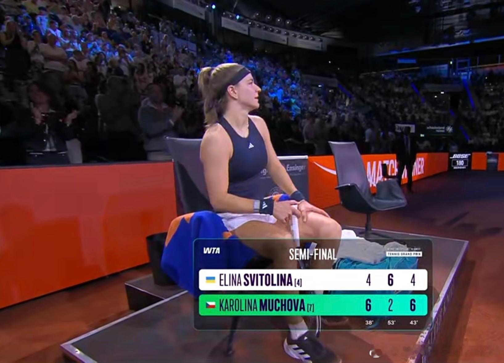 穆霍娃！！！又一场翻身仗！！！火娃职业生涯第一次击败斯维托丽娜，三盘的胜利啊，第