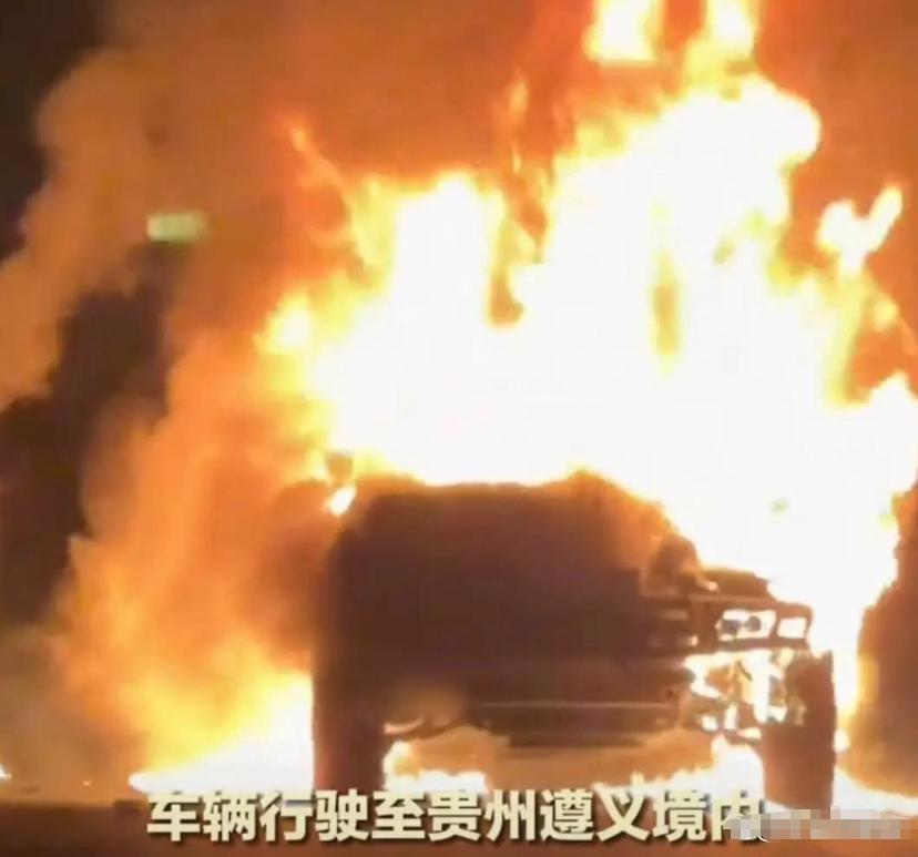 达州小伙李德果拉着物资自驾去广西抗洪，途中车子突然自燃，烧得只剩架子，他立马联系