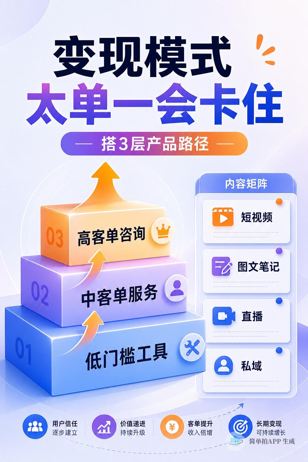 🔥 个人IP变现模式太单一，早晚会遇到瓶颈

很多人做IP，一开始只盯着一种赚