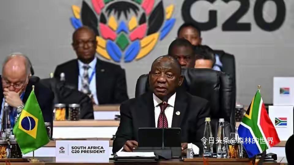 南非担任G20轮值主席国期间，最后环节要把主席木槌交给下一届主办国美国。结果美国