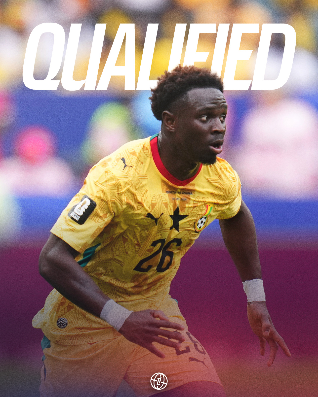 🇬🇭 恭喜加纳晋级世界杯32强！💪🏻 黑星军团的对手将是来自南美的哥伦比