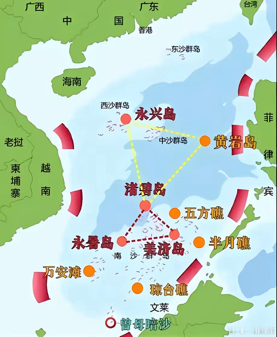 黄岩岛必须填海造岛。原因一：黄岩岛一旦造岛成功它和永兴岛，永暑岛形成北三角犄角（