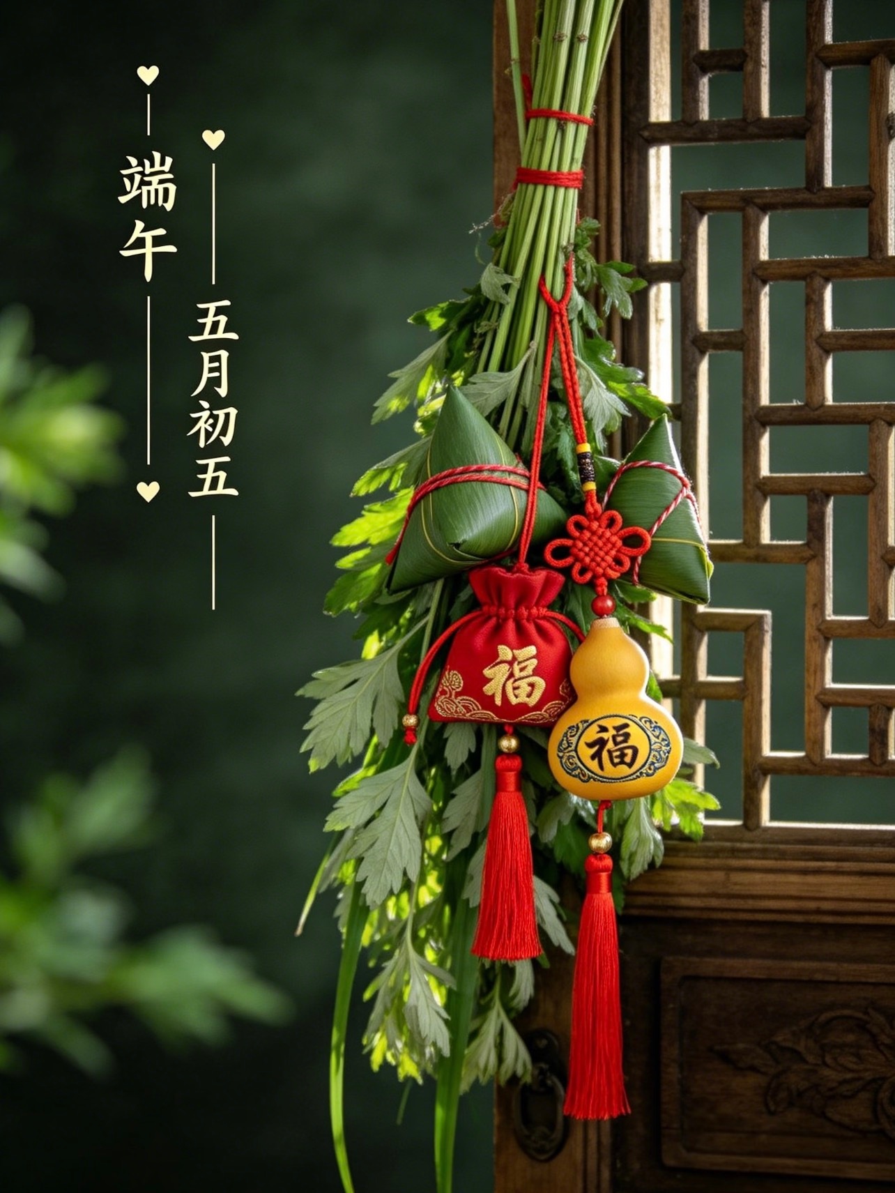 原来今年端午节格外特殊，丙午年甲午月端午节，又是农历五月初五，五福临门，好运翻倍