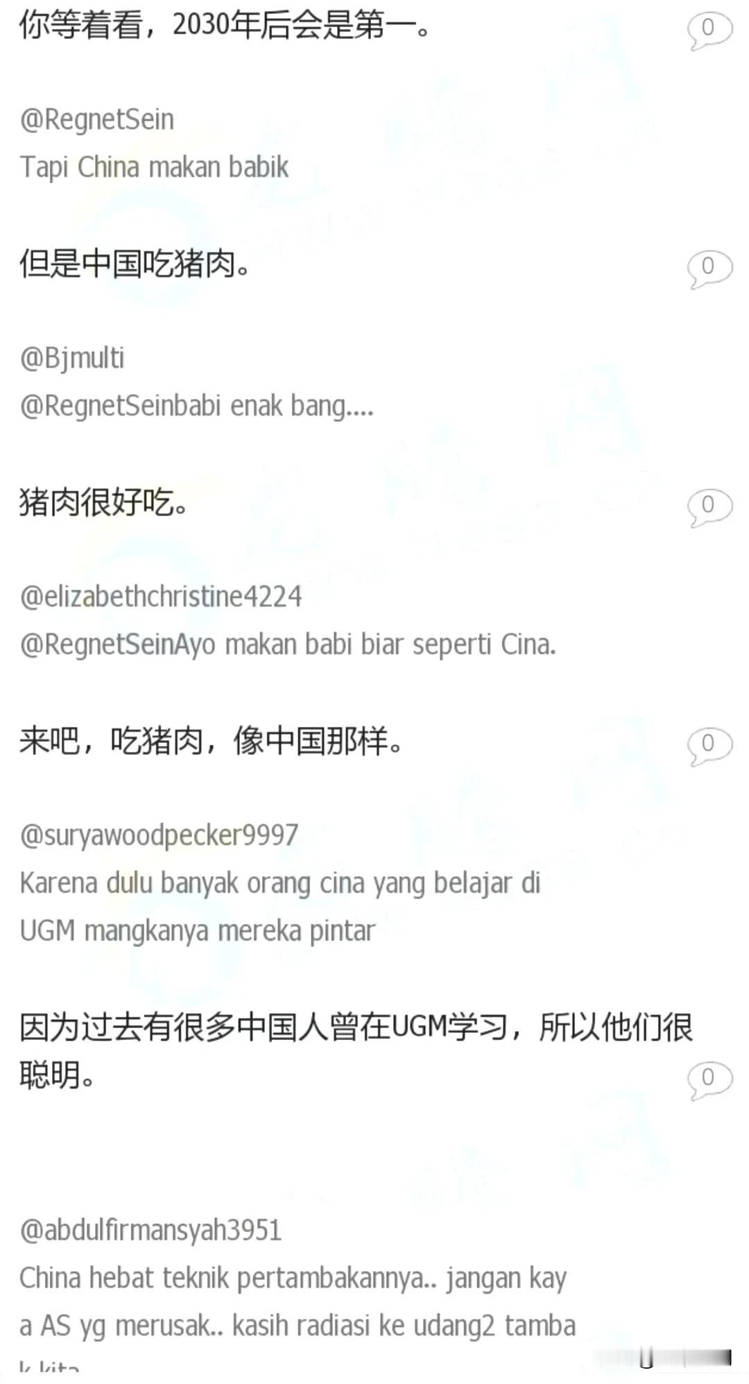 印尼网友关于中国的讨论，说明当你强大起来了，自然会有人主动帮你辩经，这个世界的人