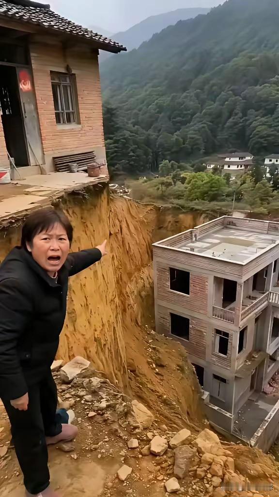 这房子盖的真有问题，首先从安全方面看的话，也充满了隐患，万一下暴雨山体滑坡的话，
