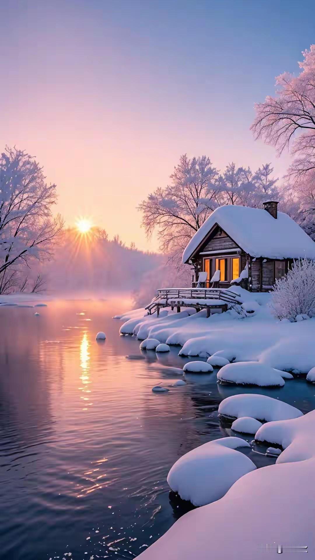 最美丽的是冬季，不是单调，不是匮乏，而是洗尽铅华的壮观。雪后的景象，洗尽铅华，洁