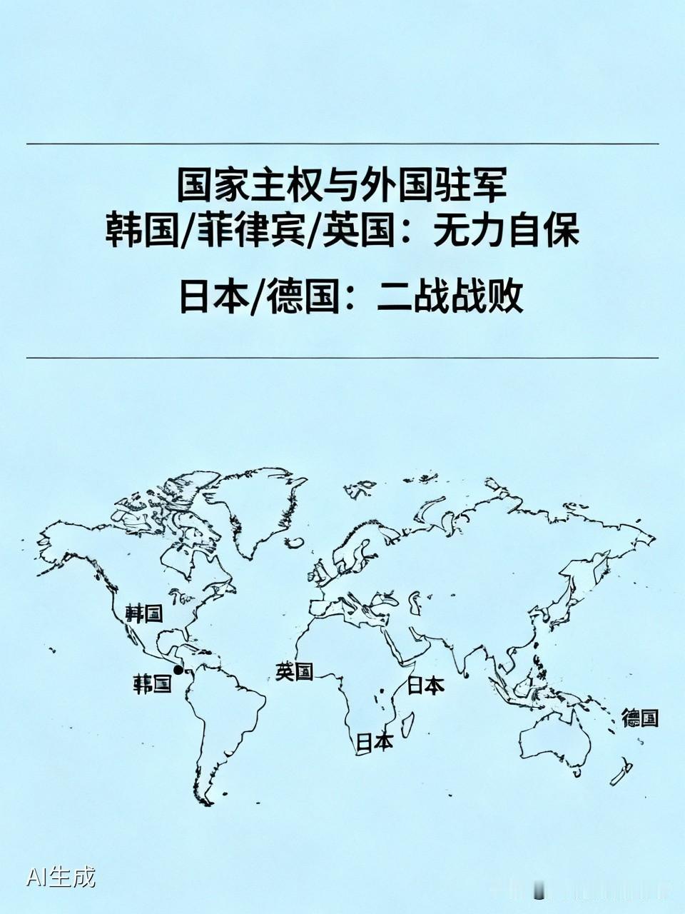 为什么世界很多国家愿意让美军驻扎如果是正常的国家，应该是不会让美军驻扎的吧，国家