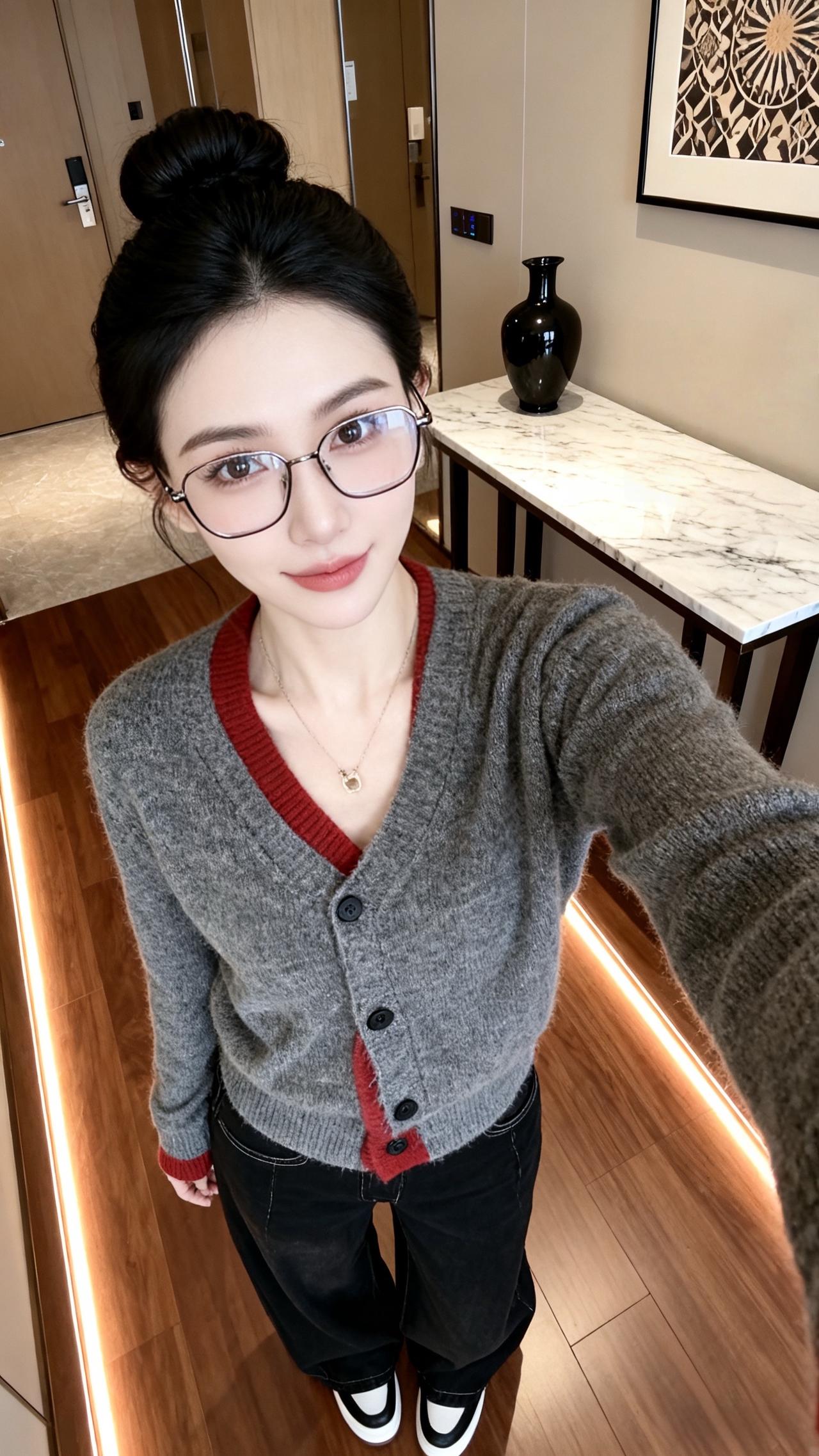 针织毛衣 复古风穿搭 通勤搭配 小个子穿搭 日常搭配