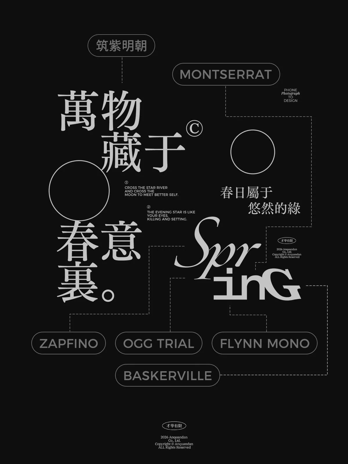 13组中西文字体搭配组合！海报封面排版不再乱版式设计