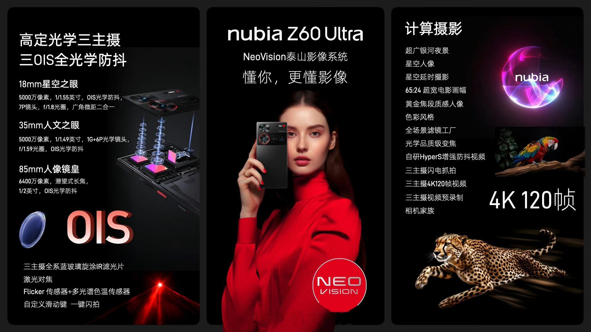 nubia Z60 Ultra简直就是年度影像秒杀大师：1.主摄50MP IMX