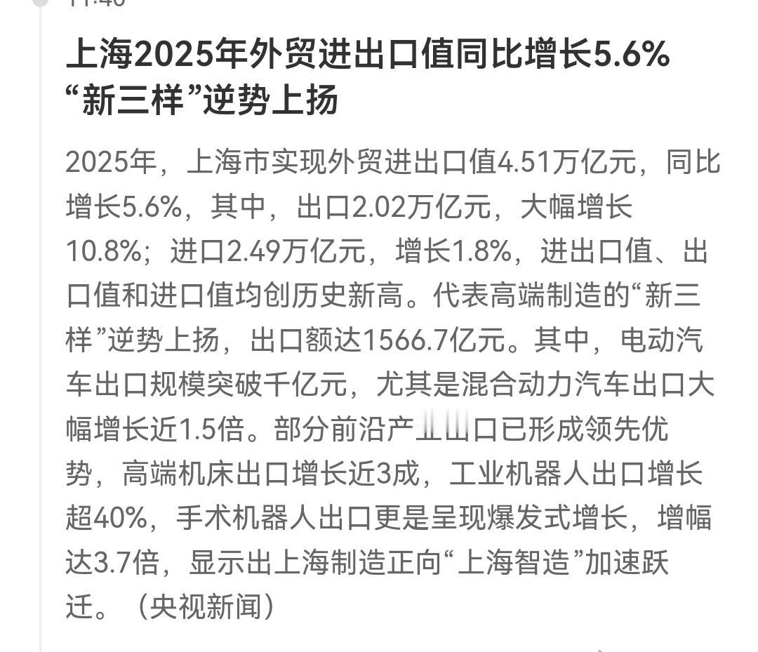 看看上海出口到产品就是不一样，首先新能源汽车，很多人说肯定是特斯拉，但是数据里面