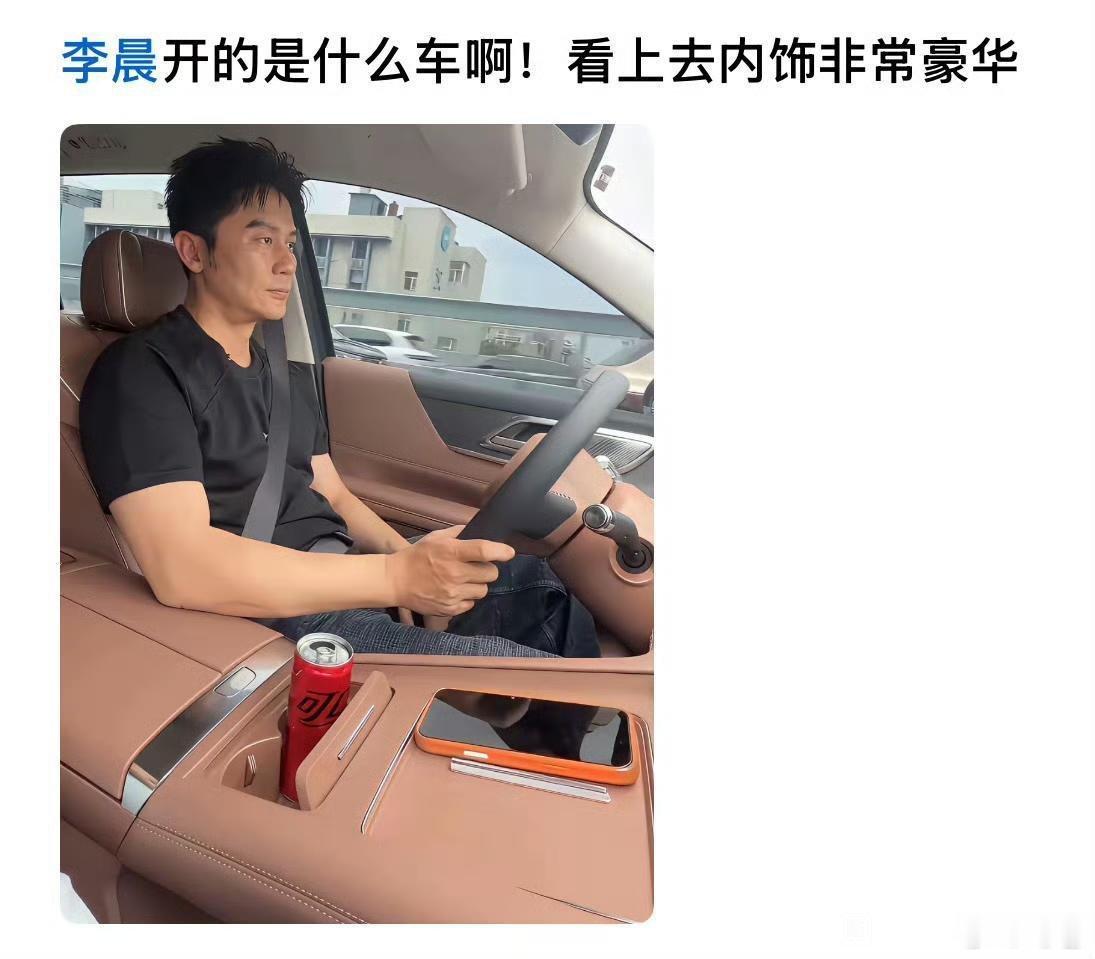 李晨开的是什么车啊，看上去内饰非常豪华 