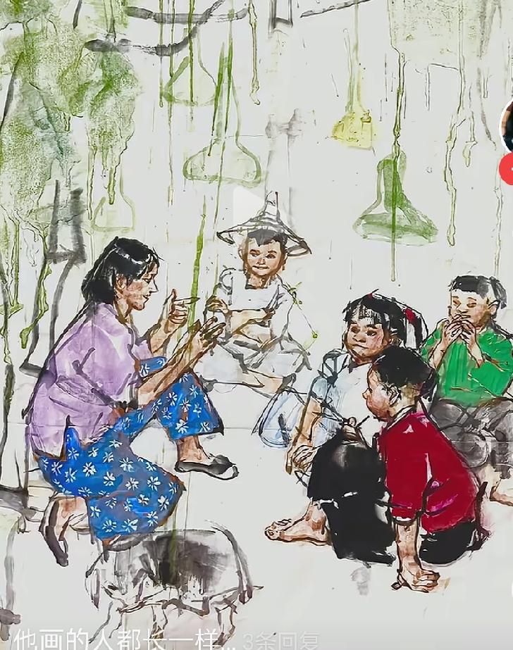 不说作者，猜画家，你能猜出来吗？这位画家经常出现短视频中，画的画挺好的，但是也有