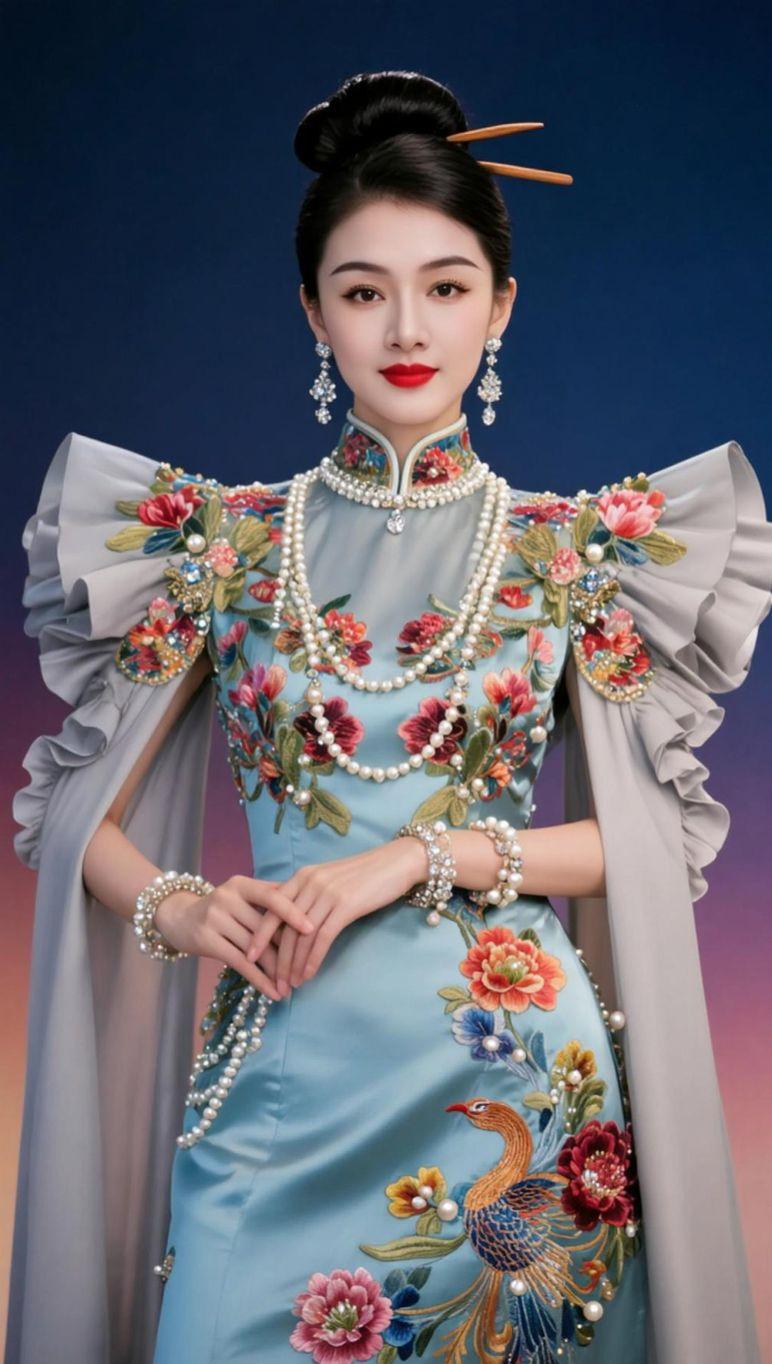 AI华裳风尚写真 随变ai随便玩 国风 新中式穿搭 东方美学