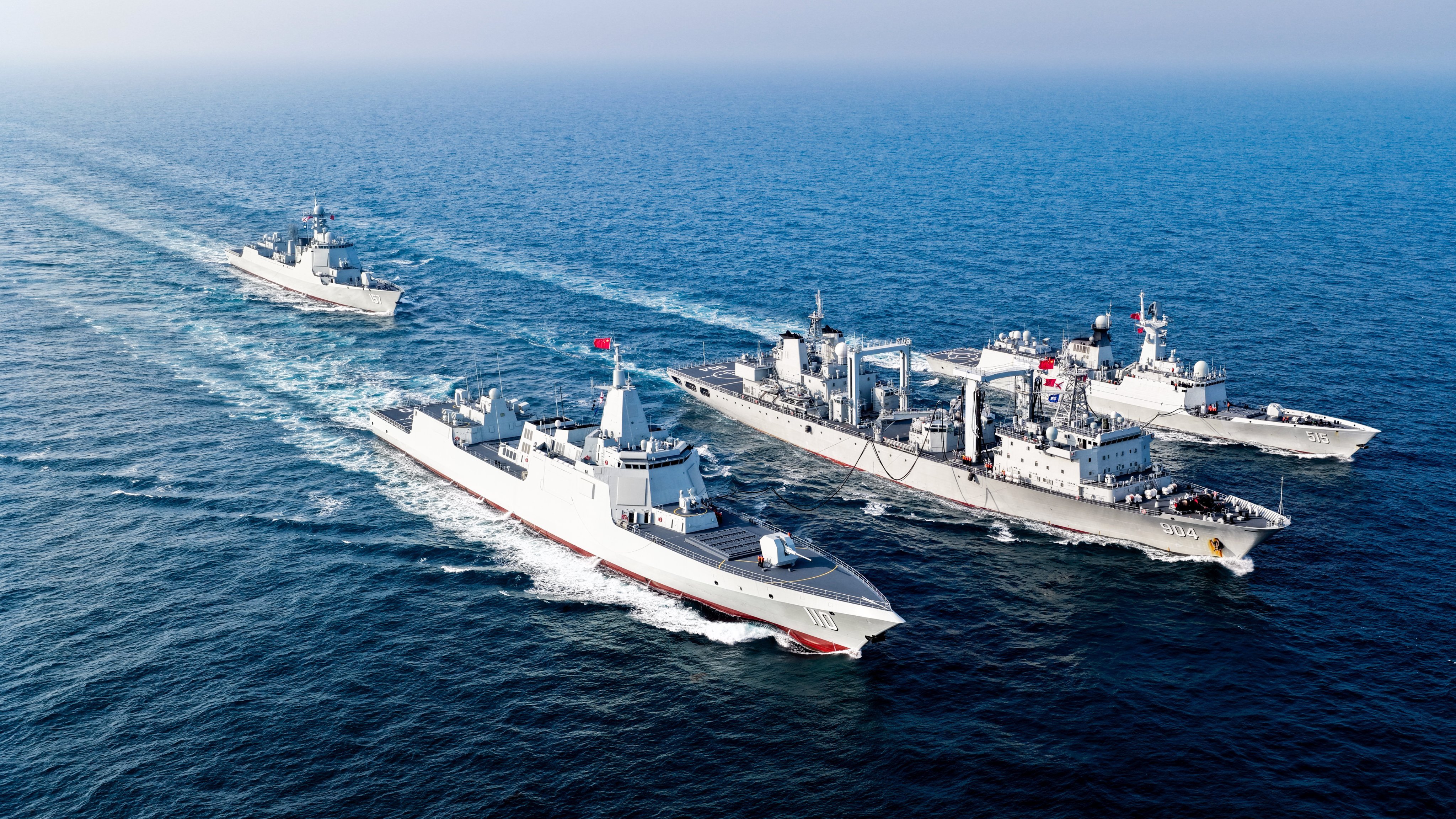 中国海军已下水驱逐舰一览图，总数量已达70艘、4704个垂发， 还未实现“对美七