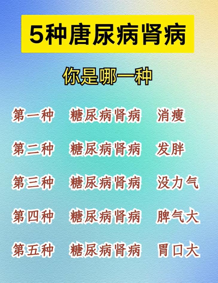 同样是糖尿病肾病，有人消瘦有人发胖，类型各不相同