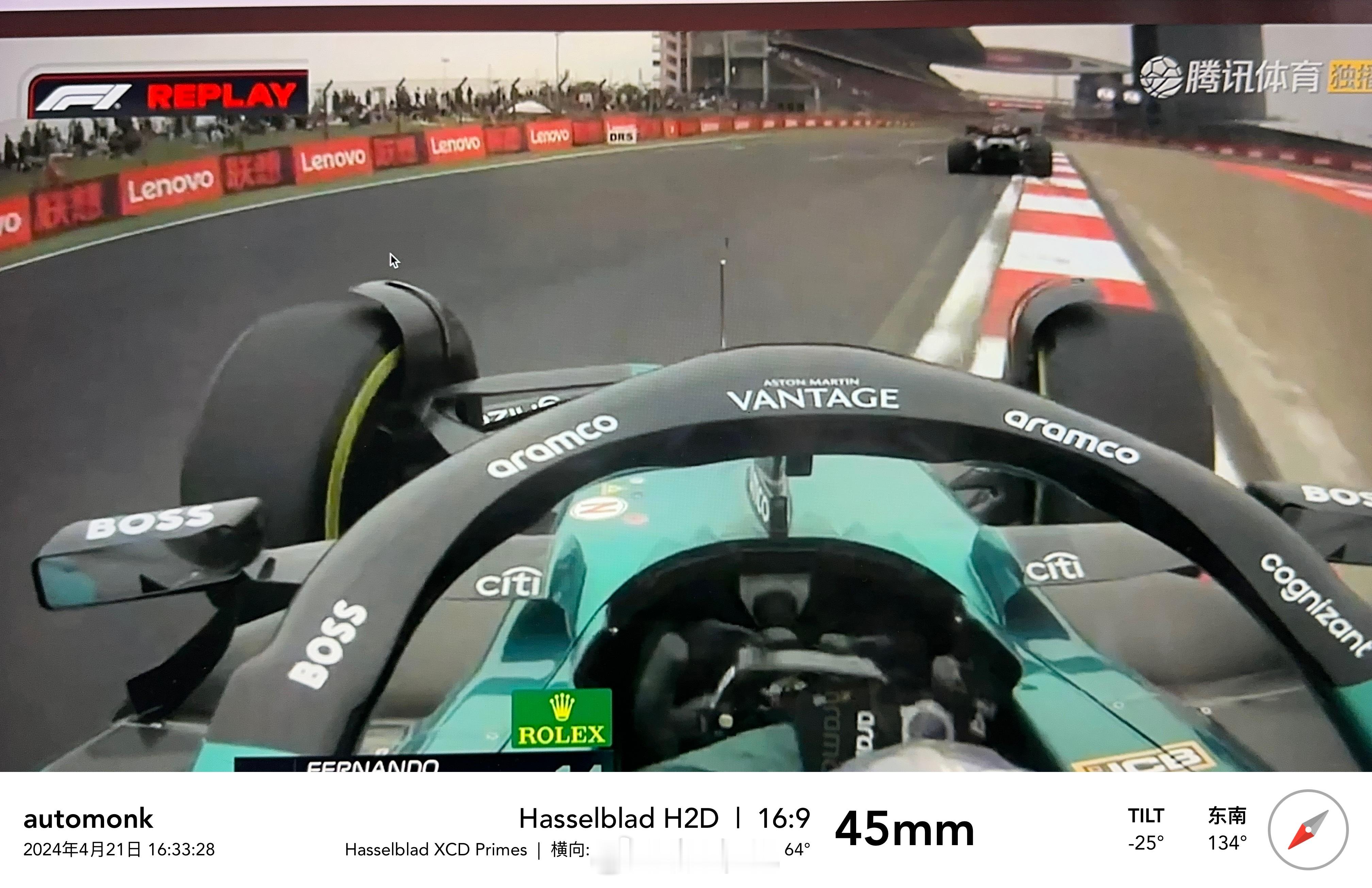 阿隆索16号弯救车动作太漂亮了，几乎没有影响圈速，姜还是老的辣……[鼓掌][鼓掌