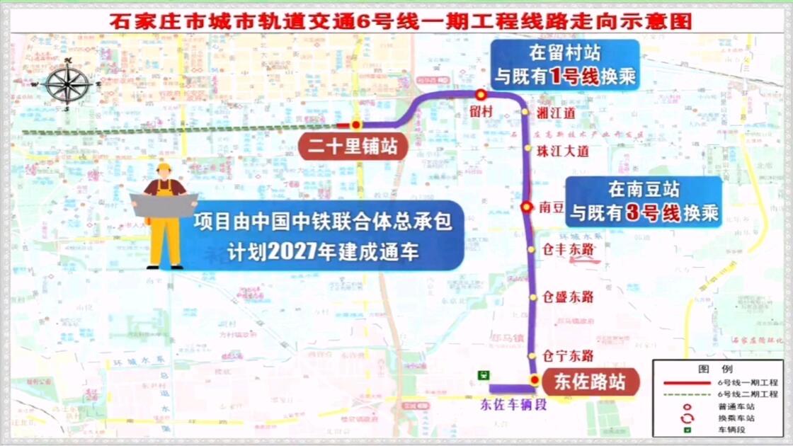 石家庄地铁6号线通车有啥用

石家庄地铁6号线一期预计2027年通车，将补齐石家