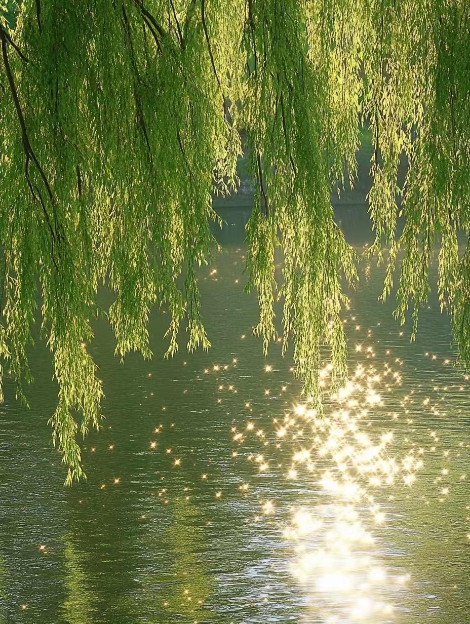 时光在春天的脉络里走得最慢。它凝成叶尖的第一滴晨露，悬在破晓与盛开之间，慢得让蝴