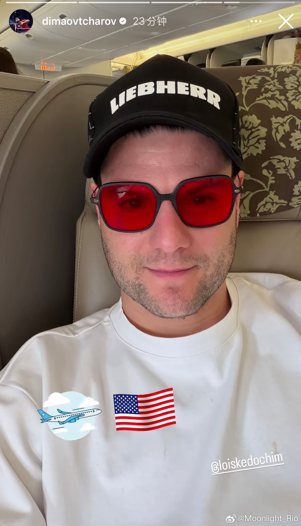 奥恰洛夫今天从中国飞美国大满贯🇺🇸 