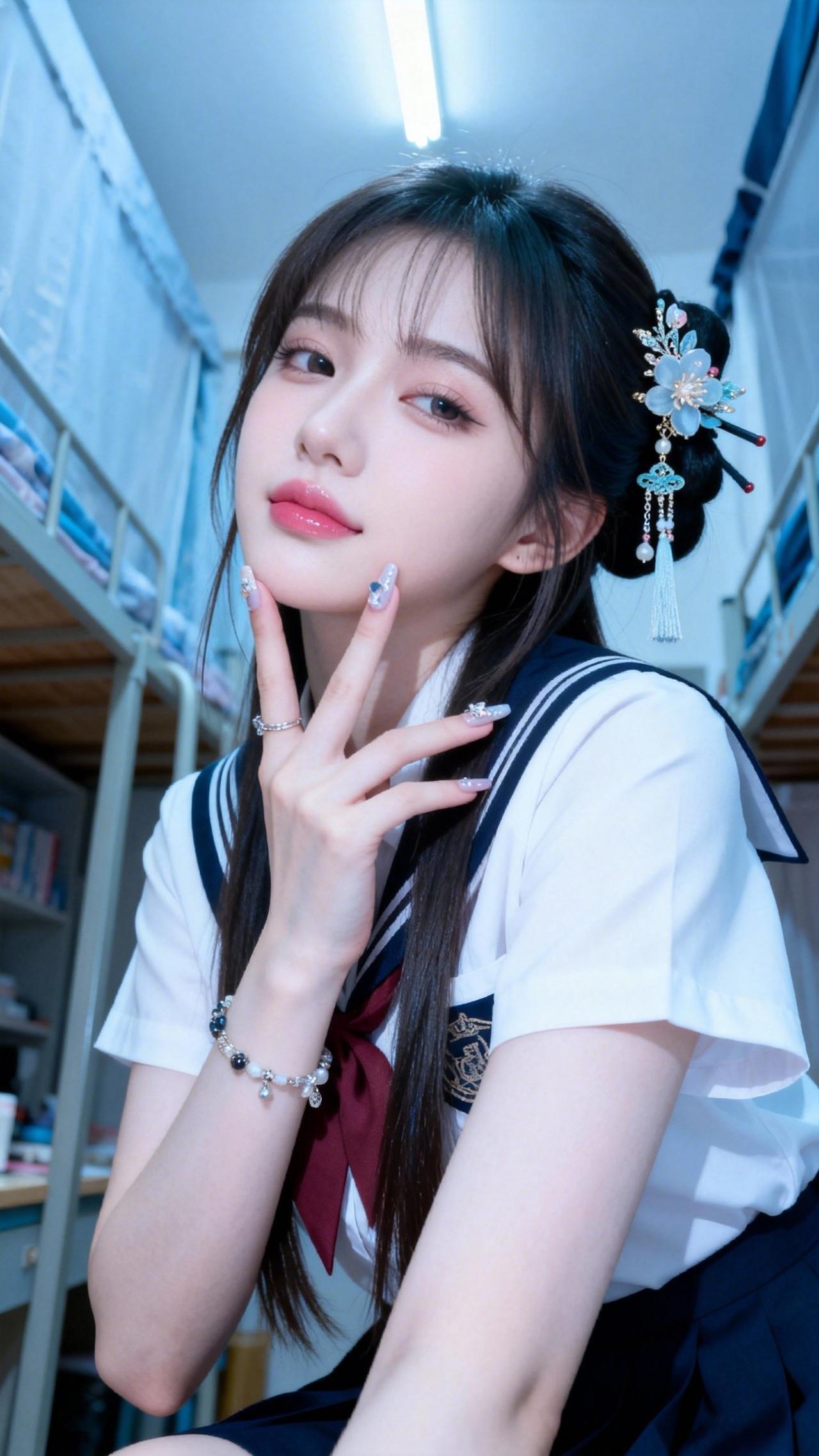 少女 校园 jk制服女孩 校花 元气少女