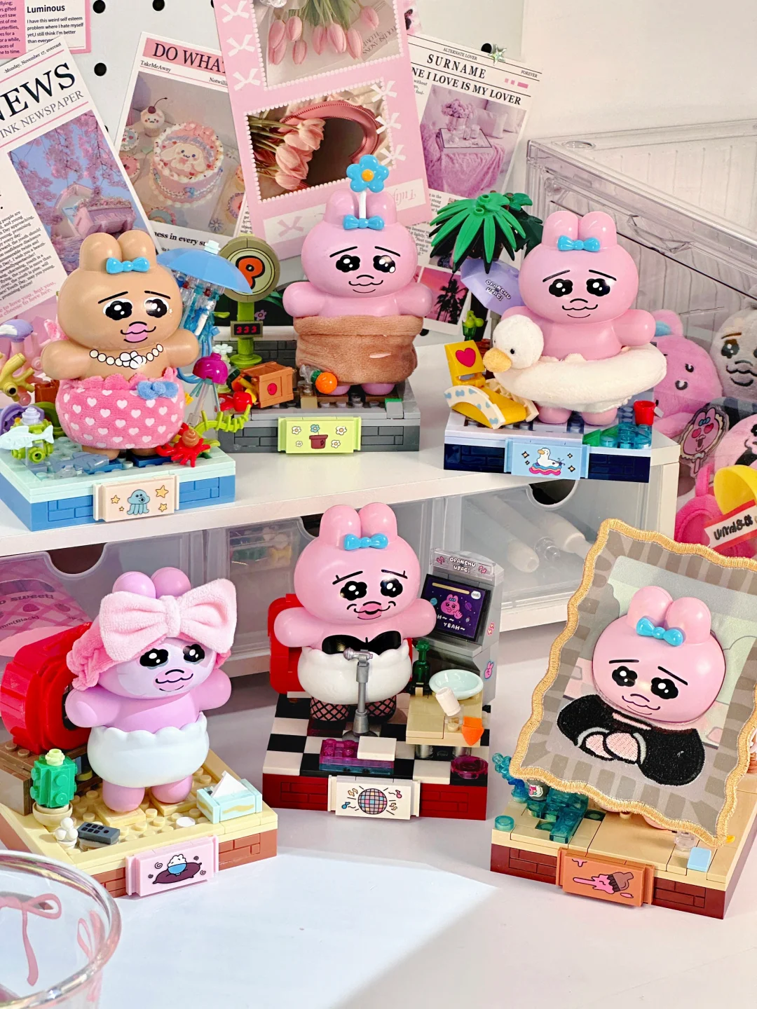 一口气集齐六个裤裤兔小家😋