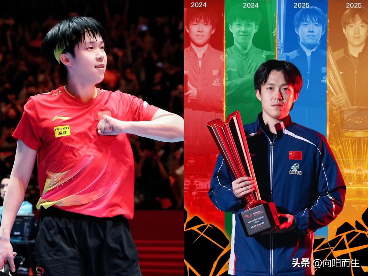 最近看国乒比赛，
谁都能看出来，
王楚钦身上担子真的太重了！

作为男乒核心，他