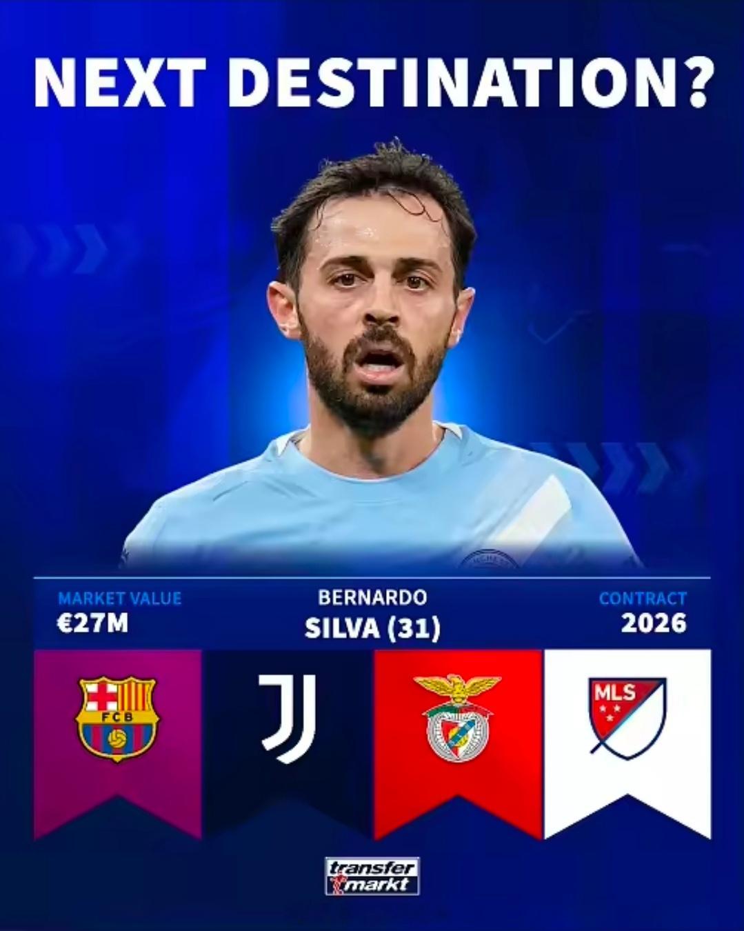 德转：B席四大下家浮出水面，巴萨尤文领衔，美国亦在列曼城中场B席今夏将自由身离队