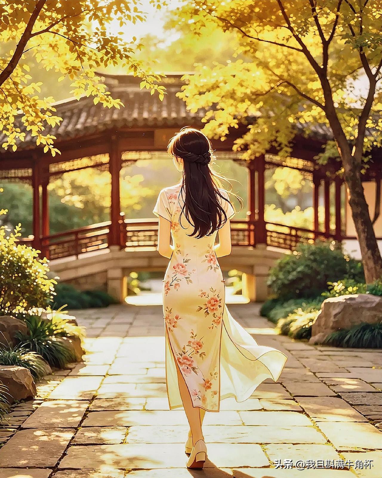 上联：祺袍一袭东方韵
下联：有请雅士[玫瑰][玫瑰][玫瑰]