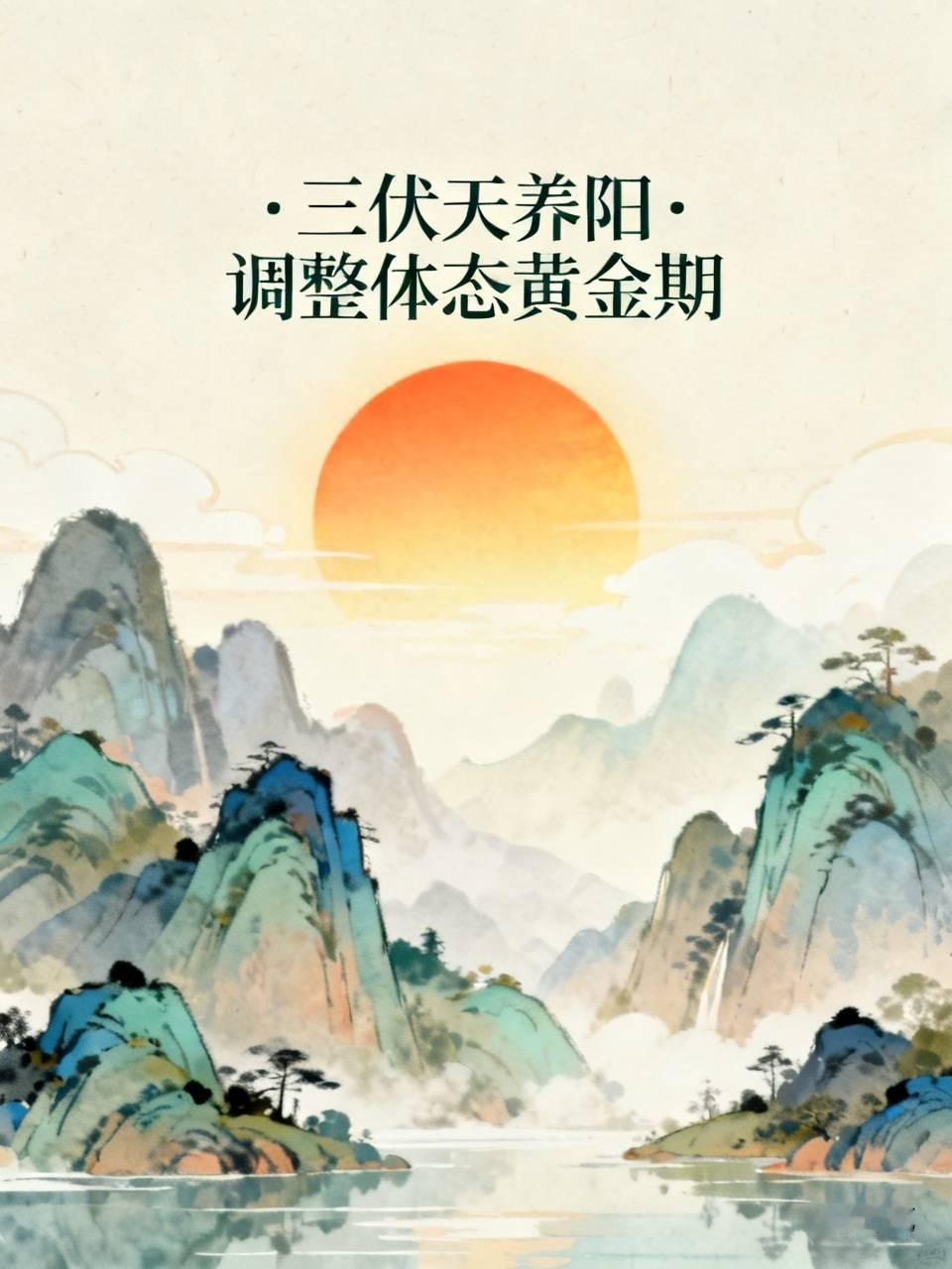 三伏天是养阳调整体态的黄金时段

三伏天被很多人看作一年里调理身体、管理体重的好