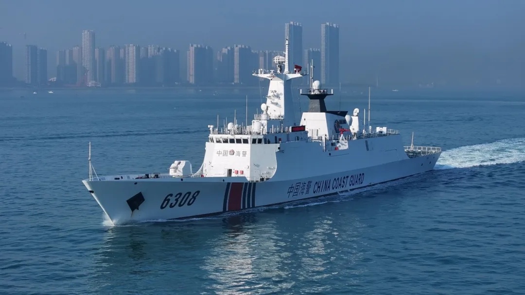 直属六局的6308灵山舰海警版054A漂亮烽火问鼎计划中国海警