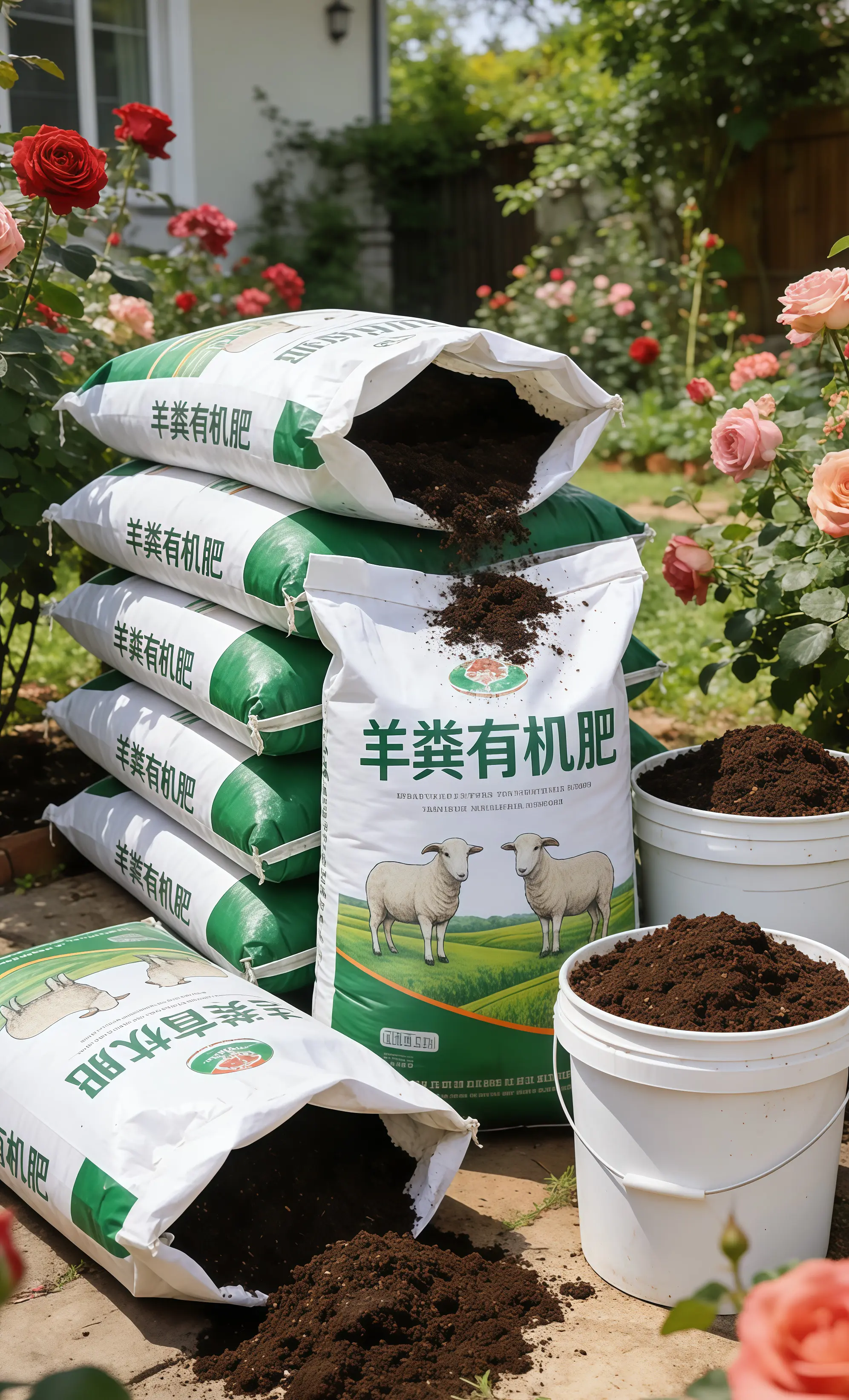 羊粪有机肥三农种植 农副产品 阳台种植
