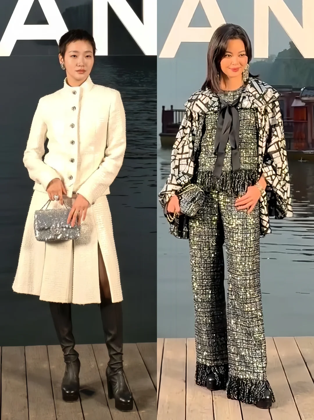 杭州香奈儿大秀生图合集✨这光照的是岁月吧