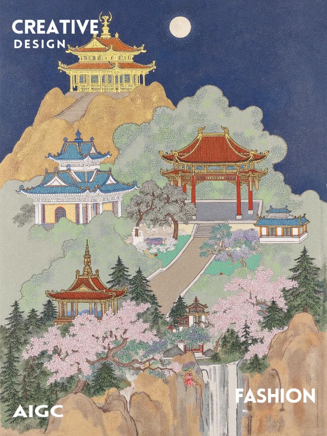 🔥震撼外国人的宋代美学插画(附AI教程)  今天给大家分享一个宋代美学插画的A