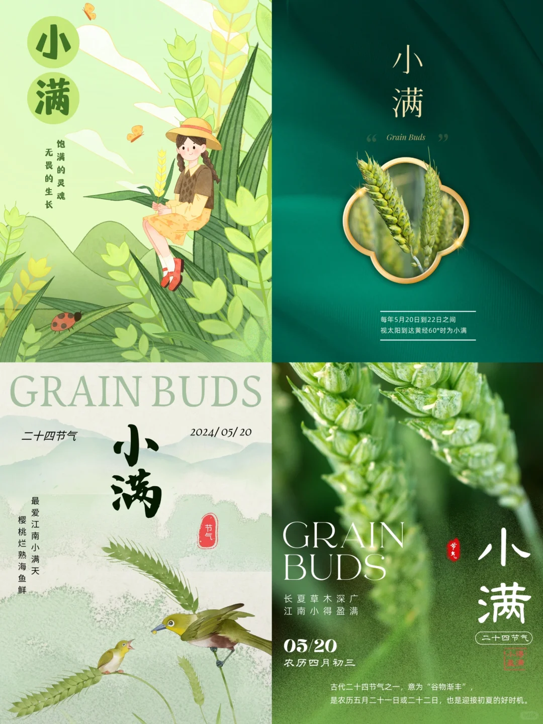 节气海报｜二十四节气｜小满海报｜海报设计