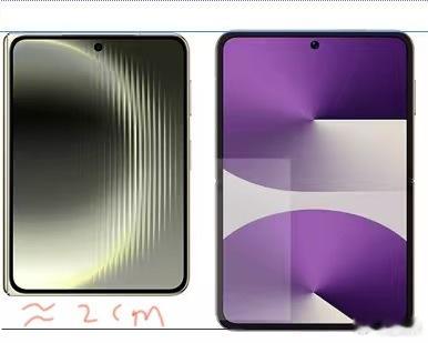 Pura X MAX外屏长约11.44㎝、宽约8.01㎝Pura X      