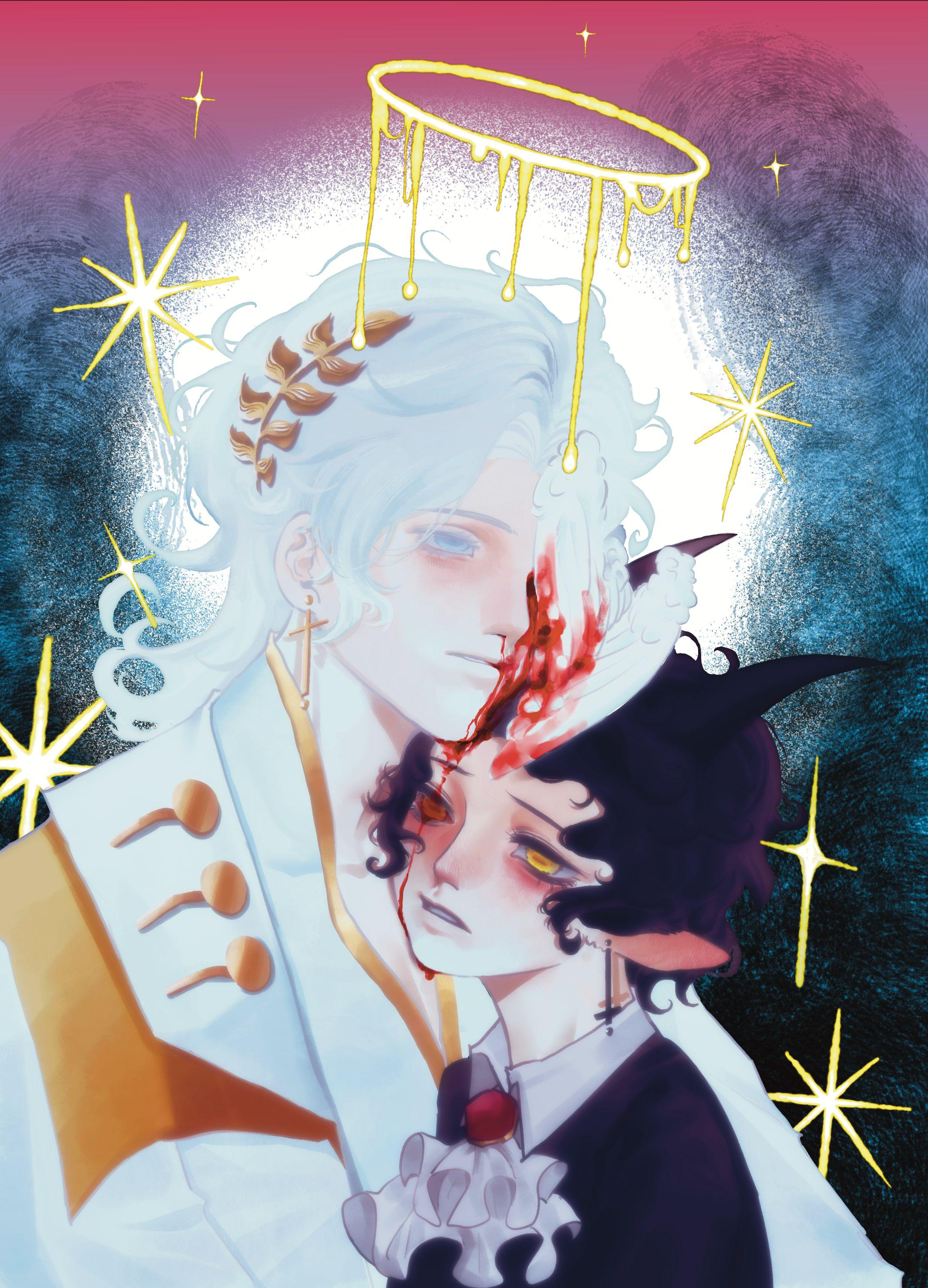 圣洁光环下，血与爱交融，天使与恶魔的禁忌羁绊，在星芒中悄然生长 这个子...